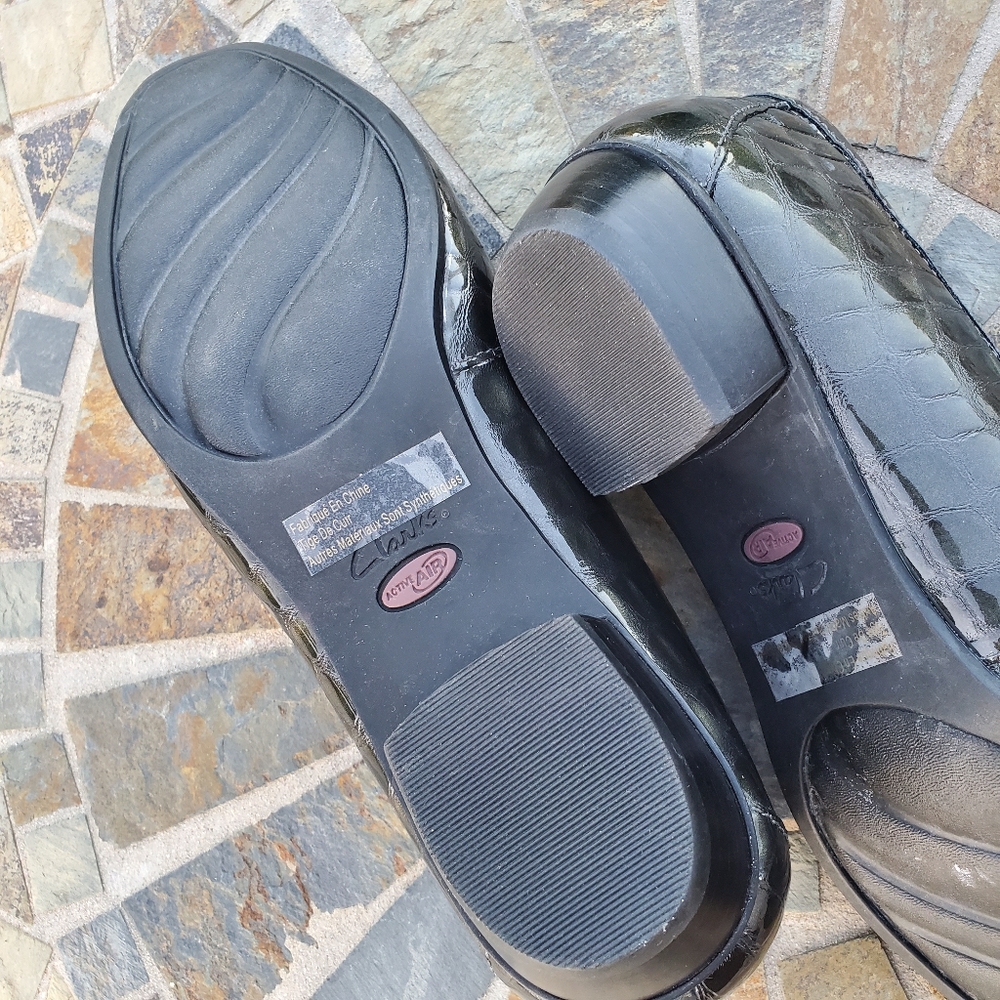 Clark’s Alligator Print Square Toe Work Loafers - image 3